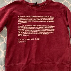 Forever21 William Shakespeare hamlet sweater